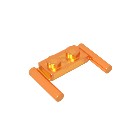 Gobricks,Plate Special 1 x 2 with Handles [Flat Ends/ Low Attachment],3839b,3839,3839a