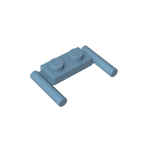Gobricks,Plate Special 1 x 2 with Handles [Flat Ends/ Low Attachment],3839b,3839,3839a