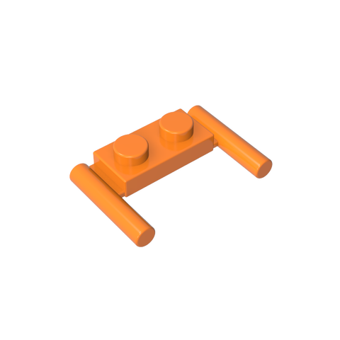 Gobricks,Plate Special 1 x 2 with Handles [Flat Ends/ Low Attachment],3839b,3839,3839a