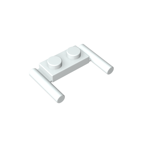 Gobricks,Plate Special 1 x 2 with Handles [Flat Ends/ Low Attachment],3839b,3839,3839a