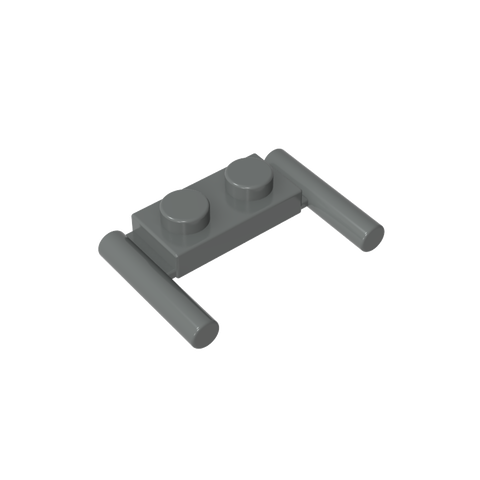 Gobricks,Plate Special 1 x 2 with Handles [Flat Ends/ Low Attachment],3839b,3839,3839a