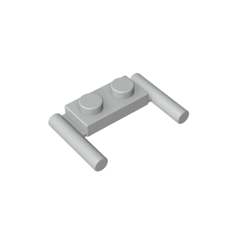 Gobricks,Plate Special 1 x 2 with Handles [Flat Ends/ Low Attachment],3839b,3839,3839a