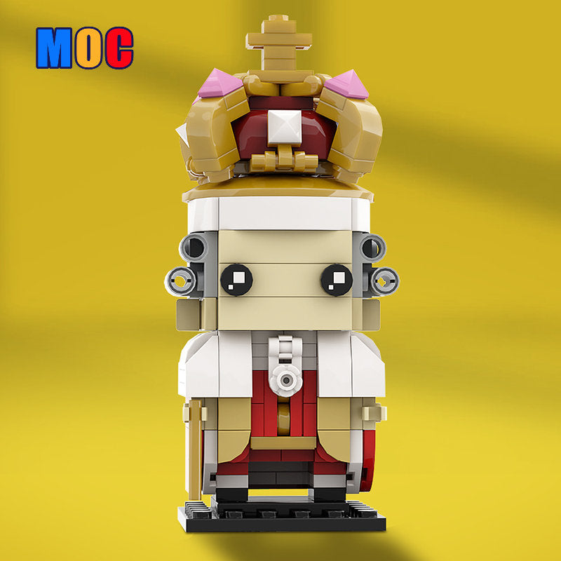 (Gobricks version) 231pcs MOC-136828 King George III Brickheadz