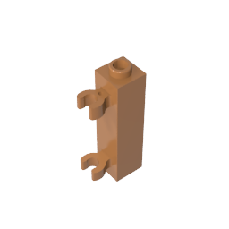 Brick Special 1 x 1 x 3 with 2 Clips Vertical [Hollow Stud,60583