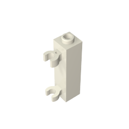 Brick Special 1 x 1 x 3 with 2 Clips Vertical [Hollow Stud,60583