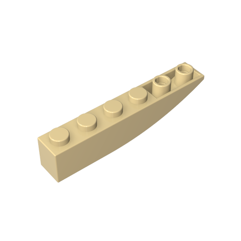 Gobricks,Brick Curved 6 x 1 Inverted,42023,41763