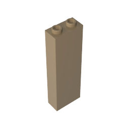 Brick 1 x 2 x 5 without Side Supports,2454