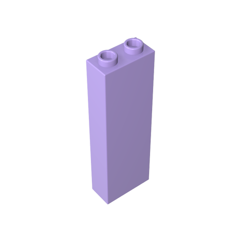 Gobricks,Brick 1 x 2 x 5 without Side Supports,46212,2454,2454a,2454b,35274