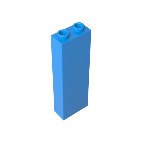 Gobricks,Brick 1 x 2 x 5 without Side Supports,46212,2454,2454a,2454b,35274