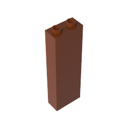 Brick 1 x 2 x 5 without Side Supports,2454