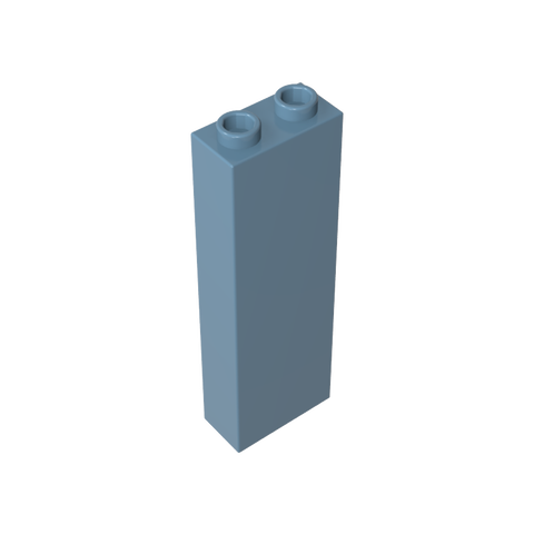Gobricks,Brick 1 x 2 x 5 without Side Supports,46212,2454,2454a,2454b,35274