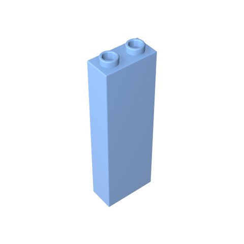 Gobricks,Brick 1 x 2 x 5 without Side Supports,46212,2454,2454a,2454b,35274