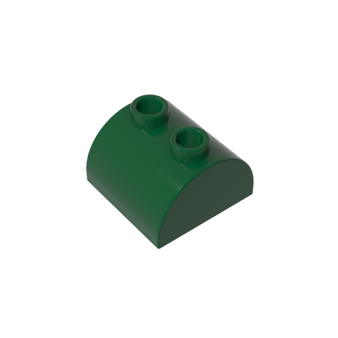 Gobricks,Brick Curved 2 x 2 with Two Top Studs,30165