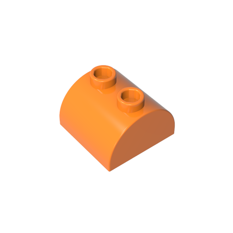 Gobricks,Brick Curved 2 x 2 with Two Top Studs,30165