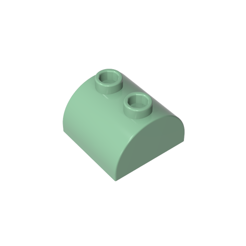 Gobricks,Brick Curved 2 x 2 with Two Top Studs,30165