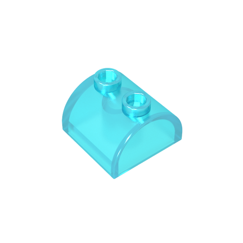 Gobricks,Brick Curved 2 x 2 with Two Top Studs,30165