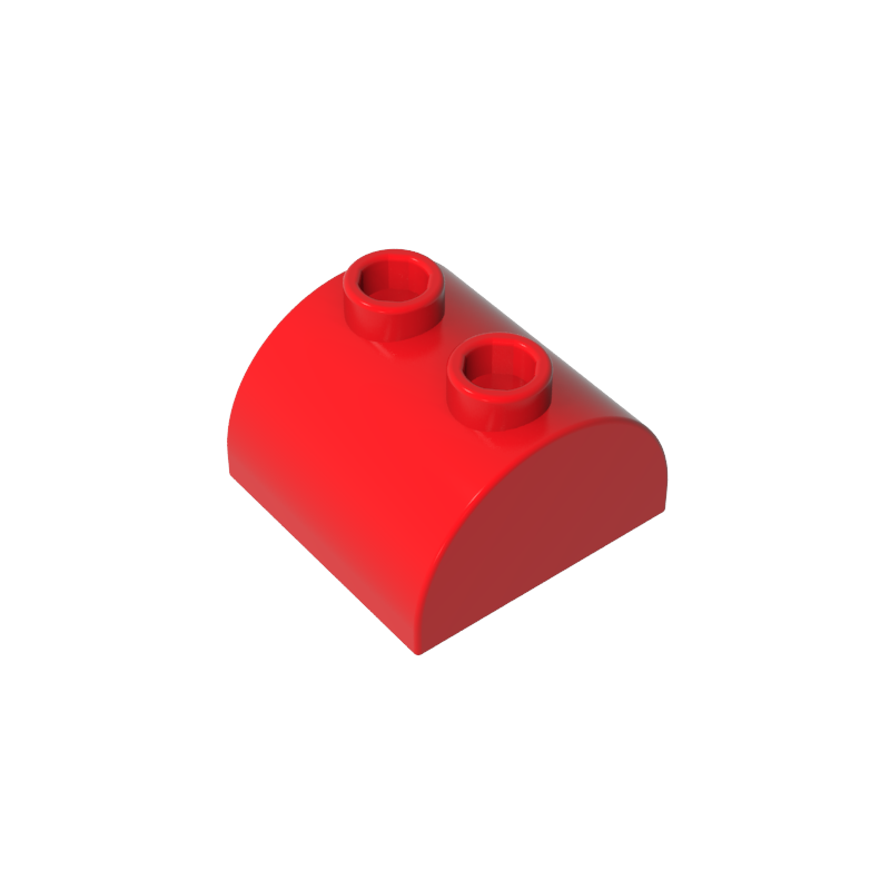 Gobricks,Brick Curved 2 x 2 with Two Top Studs,30165