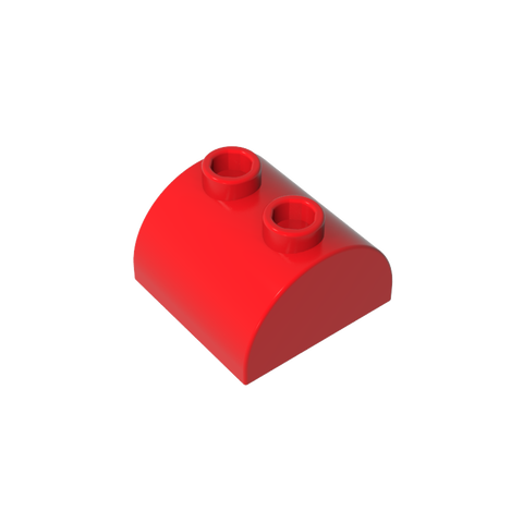 Gobricks,Brick Curved 2 x 2 with Two Top Studs,30165