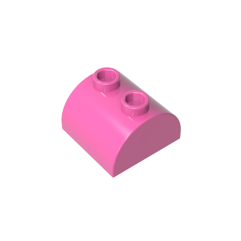 Gobricks,Brick Curved 2 x 2 with Two Top Studs,30165