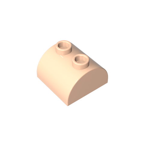 Gobricks,Brick Curved 2 x 2 with Two Top Studs,30165
