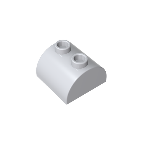 Gobricks,Brick Curved 2 x 2 with Two Top Studs,30165