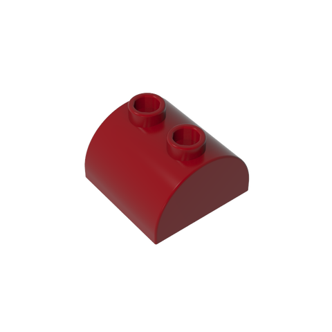 Gobricks,Brick Curved 2 x 2 with Two Top Studs,30165