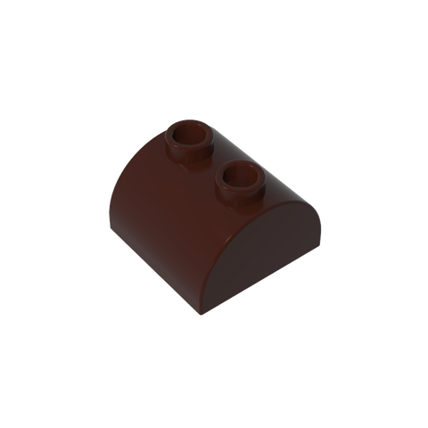 Gobricks,Brick Curved 2 x 2 with Two Top Studs,30165