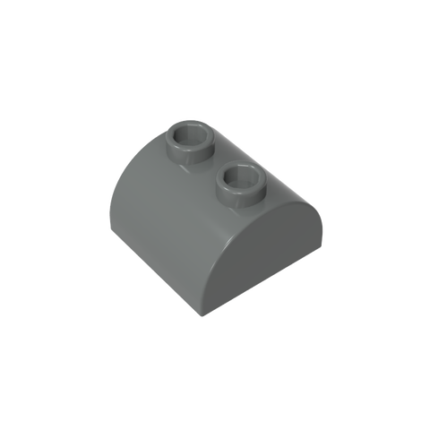 Gobricks,Brick Curved 2 x 2 with Two Top Studs,30165