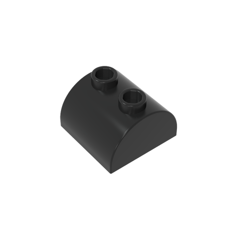 Gobricks,Brick Curved 2 x 2 with Two Top Studs,30165