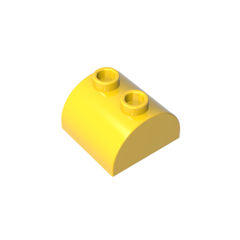 Gobricks,Brick Curved 2 x 2 with Two Top Studs,30165