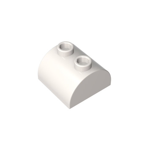 Gobricks,Brick Curved 2 x 2 with Two Top Studs,30165