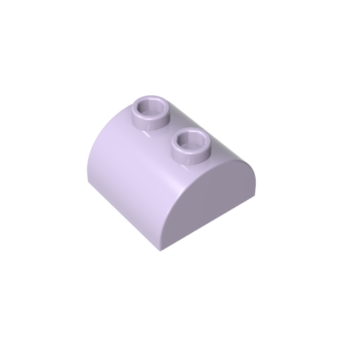Gobricks,Brick Curved 2 x 2 with Two Top Studs,30165