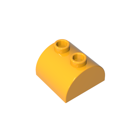 Gobricks,Brick Curved 2 x 2 with Two Top Studs,30165