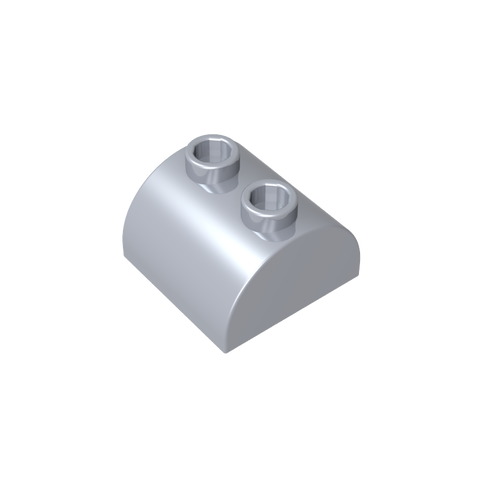 Gobricks,Brick Curved 2 x 2 with Two Top Studs,30165