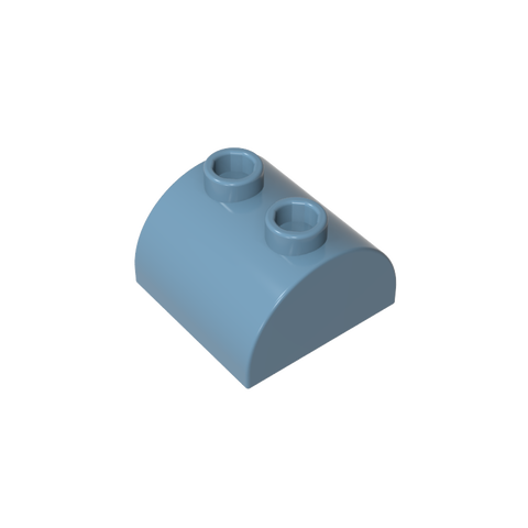 Gobricks,Brick Curved 2 x 2 with Two Top Studs,30165