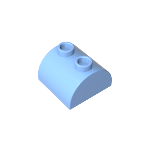 Gobricks,Brick Curved 2 x 2 with Two Top Studs,30165