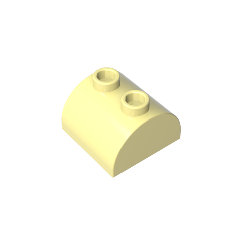 Gobricks,Brick Curved 2 x 2 with Two Top Studs,30165