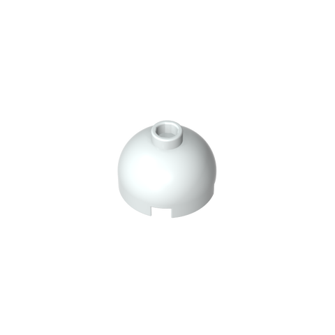 Gobricks,Brick Round 2 x 2 Dome Top - Hollow Stud with Bottom Axle Holder x Shape + Orientation