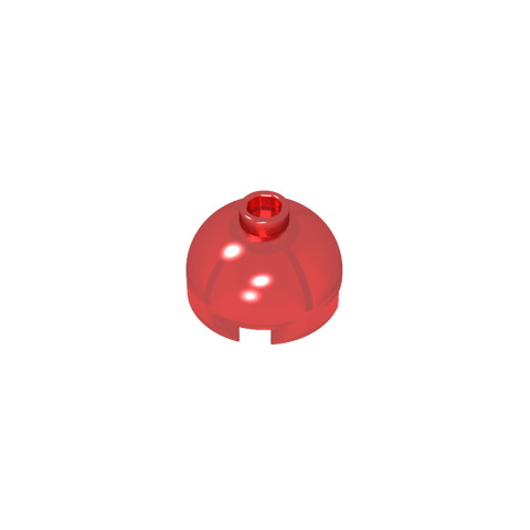 Gobricks,Brick Round 2 x 2 Dome Top - Hollow Stud with Bottom Axle Holder x Shape + Orientation