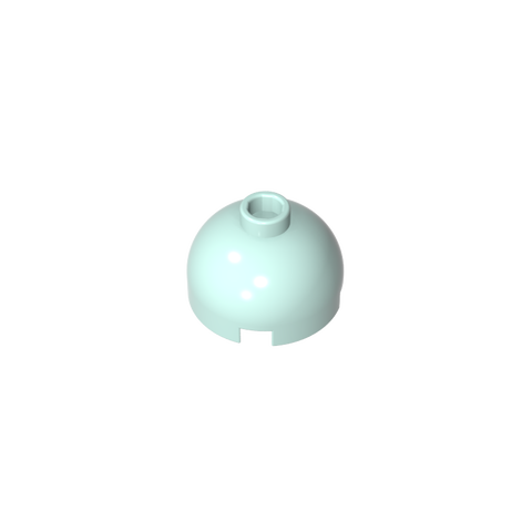 Gobricks,Brick Round 2 x 2 Dome Top - Hollow Stud with Bottom Axle Holder x Shape + Orientation
