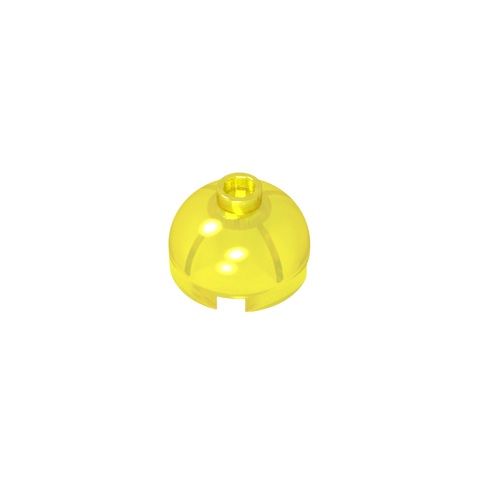 Gobricks,Brick Round 2 x 2 Dome Top - Hollow Stud with Bottom Axle Holder x Shape + Orientation