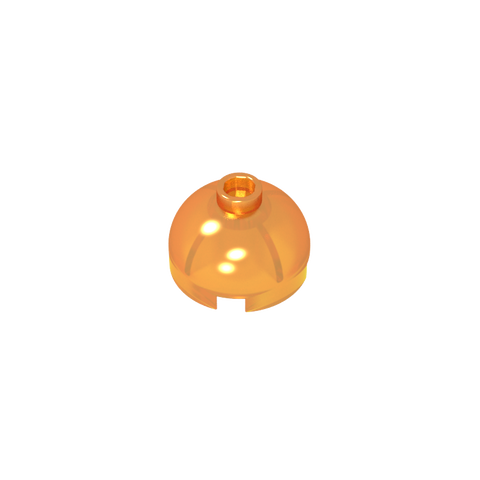 Gobricks,Brick Round 2 x 2 Dome Top - Hollow Stud with Bottom Axle Holder x Shape + Orientation