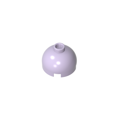 Gobricks,Brick Round 2 x 2 Dome Top - Hollow Stud with Bottom Axle Holder x Shape + Orientation