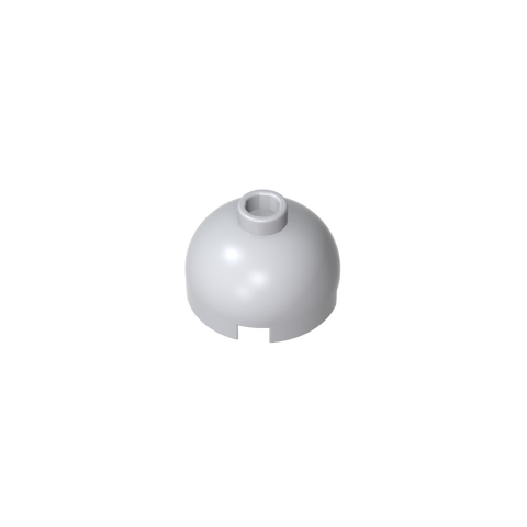 Gobricks,Brick Round 2 x 2 Dome Top - Hollow Stud with Bottom Axle Holder x Shape + Orientation