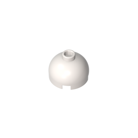 Gobricks,Brick Round 2 x 2 Dome Top - Hollow Stud with Bottom Axle Holder x Shape + Orientation