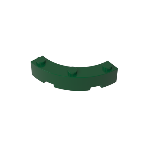 Gobricks,Brick Round Corner 4 x 4 Macaroni Wide with 3 Studs,48092,72140,15588