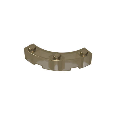 Gobricks,Brick Round Corner 4 x 4 Macaroni Wide with 3 Studs,48092,72140,15588