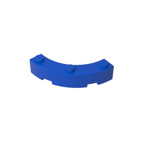 Gobricks,Brick Round Corner 4 x 4 Macaroni Wide with 3 Studs,48092,72140,15588