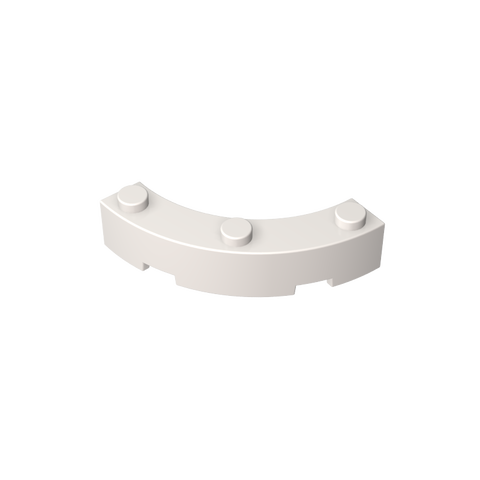 Gobricks,Brick Round Corner 4 x 4 Macaroni Wide with 3 Studs,48092,72140,15588