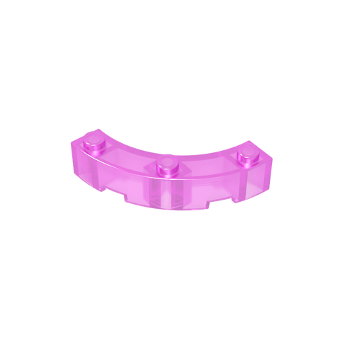 Gobricks,Brick Round Corner 4 x 4 Macaroni Wide with 3 Studs,48092,72140,15588